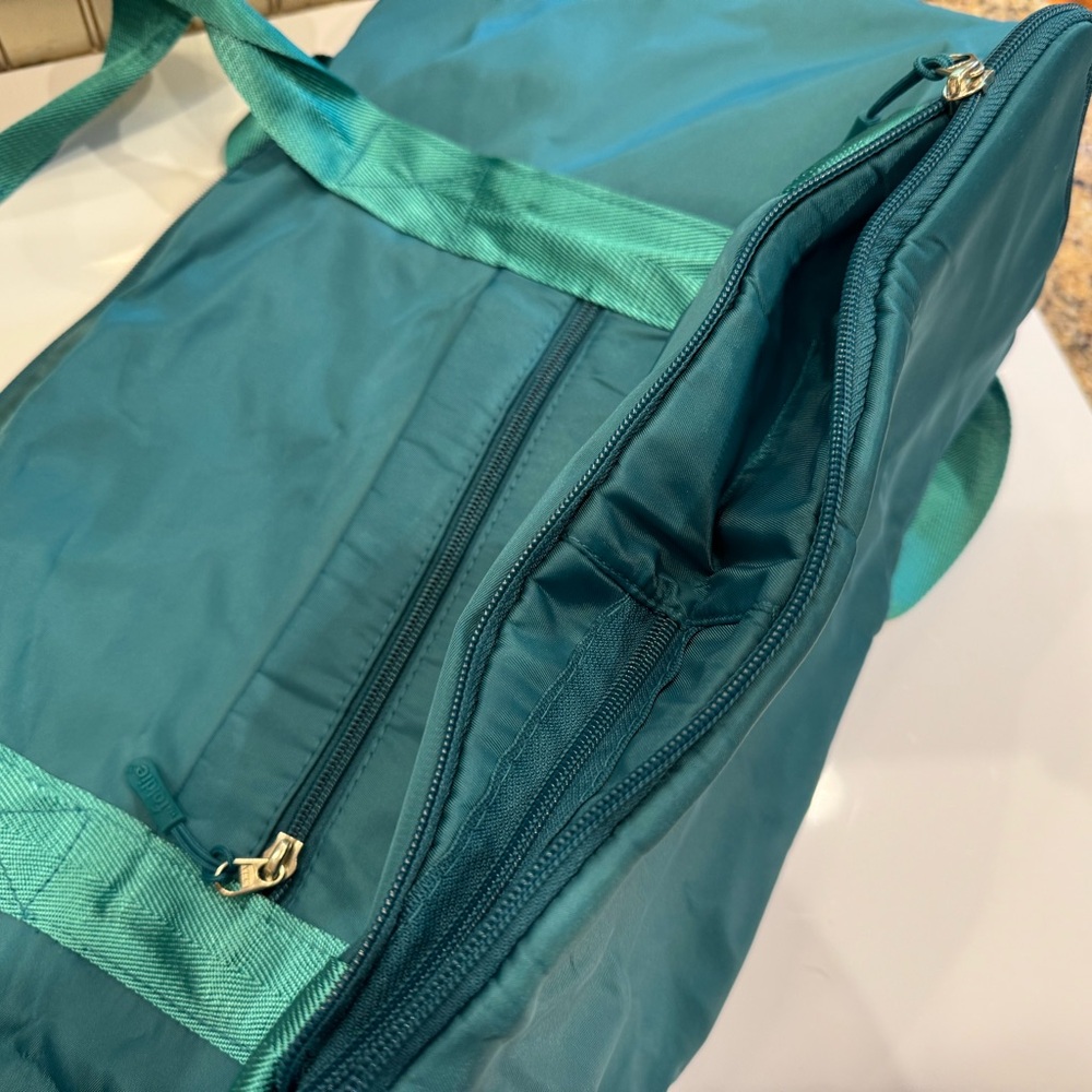 Folding travel tote FOLDIE teal